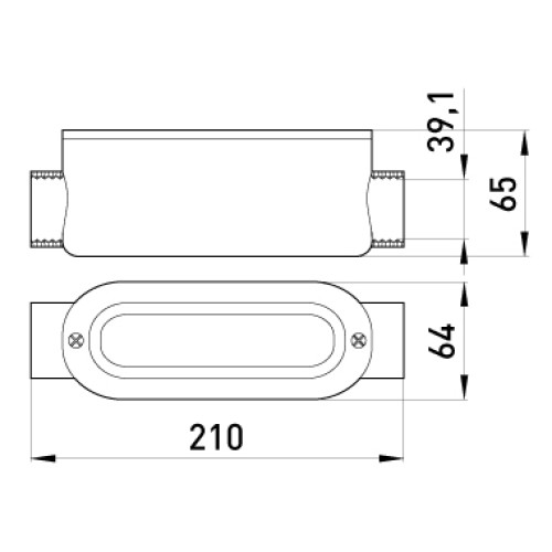 Соединитель ревизионный прямой для труб 1-1/4", e.industrial.pipe.db.revise.direct.1-1/4" Enext i0550004