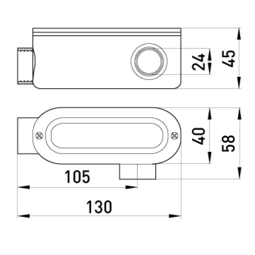 Соединитель ревизионный Г-образный для труб 3/4", e.industrial.pipe.db.revise.elbow.3/4" Enext i0540002