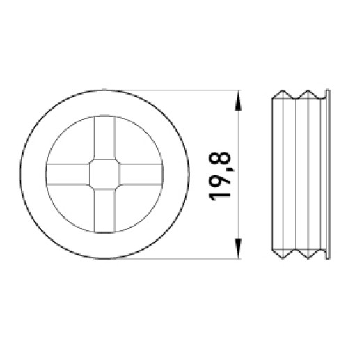 Заглушка резьбовая, e.industrial.cap.1/2" Enext i0570001
