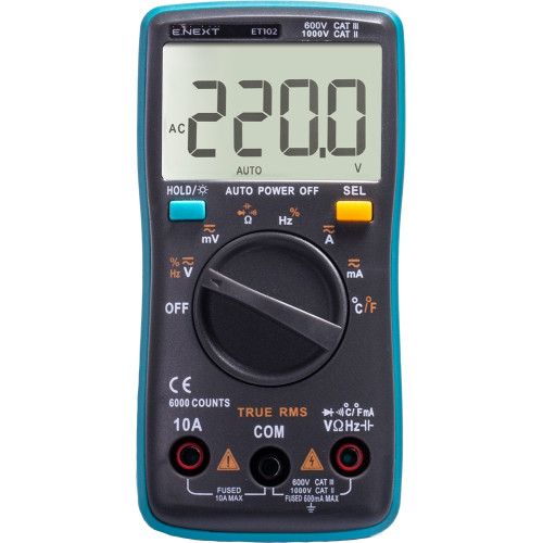 Мультиметр цифровой, e.tool.multitest.pro.ET102 Enext p074002