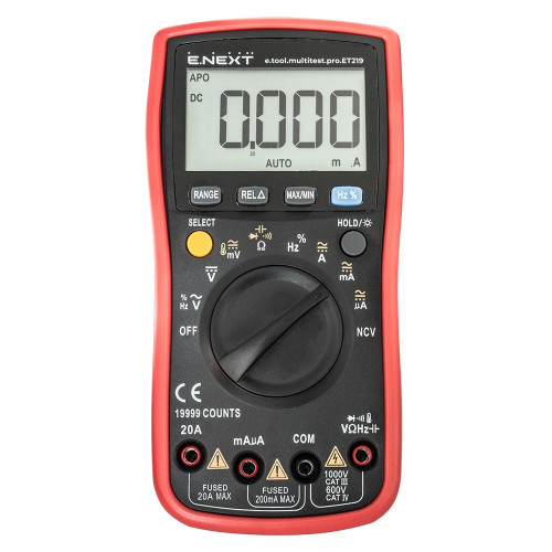 Мультиметр цифровой, e.tool.multitest.pro.ET219 Enext p074003