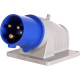 Силовая вилка стационарная 3Р+Z, 400В, 16A, IP44, Tarel 3623-220