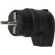 Вилка угловая каучуковая с заземлением, 16А, e.plug.rubber.angle.027.16 Enext s9100030