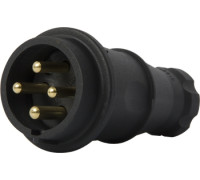 Силовая вилка переносная каучуковая 4п., 16А, e.plug.rubber.060.16 Enext