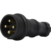 Силовая вилка переносная каучуковая 4п., 32А, e.plug.rubber.070.32 Enext