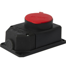 Силовая розетка стационарная с защитной каучуковой крышкой 4п., 16А, e.socket.rubber.062.16 Enext