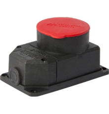 Силовая розетка стационарная с защитной каучуковой крышкой 4п., 32А, e.socket.rubber.072.32 Enext