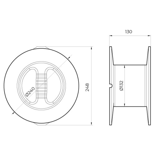 Пластиковая катушка для намотки кабеля, efes.rxj.06 Enext s042203