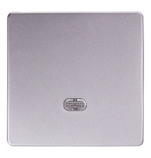 Клавиша одинарная алюминий с подсветкой, e.lux.11171L.pn.aluminium Enext