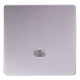 Клавиша одинарная алюминий с подсветкой, e.lux.11171L.pn.aluminium Enext ins0040095
