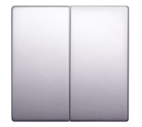 Клавиша двойная алюминий, e.lux.11021L.pn.aluminium Enext