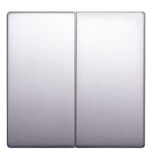 Клавиша двойная алюминий, e.lux.11021L.pn.aluminium Enext