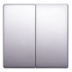 Клавиша двойная алюминий, e.lux.11021L.pn.aluminium Enext ins0040096