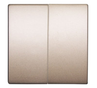 Клавиша двойная никель, e.lux.11021L.pn.nickel Enext
