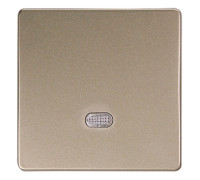 Кнопка одинарная никель с подсветкой, e.lux.11651L.pn.l.nickel Enext