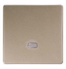 Кнопка одинарная никель с подсветкой, e.lux.11651L.pn.l.nickel Enext