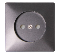 Панель к розетке без заземления, антрацит, e.lux.12211L.pn.anthracite Enext