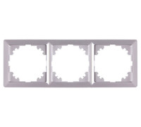 Рамка 3-местная, алюминий, e.lux.10064L.3.fr.aluminium Enext