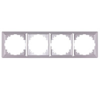 Рамка 4-местная, алюминий, e.lux.10084L.4.fr.aluminium Enext