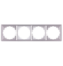 Рамка 4-местная, алюминий, e.lux.10084L.4.fr.aluminium Enext