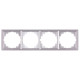 Рамка 4-местная, алюминий, e.lux.10084L.4.fr.aluminium Enext ins0040092
