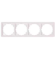 Рамка 4-местная, белая, e.lux.10084L.4.fr.white Enext