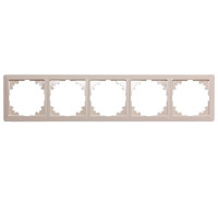 Рамка 5-местная, слоновая кость, e.lux.10104L.5.fr.ivory Enext