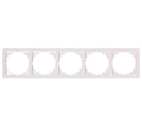 Рамка 5-местная, белая, e.lux.10104L.5.fr.white Enext