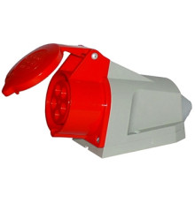 Силовая розетка стационарная 3Р+N+Z, 400В, 32А, IP44, Tarel