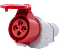 Силовая розетка стационарная 3Р+Z, 400В, 16А, IP44, Tarel