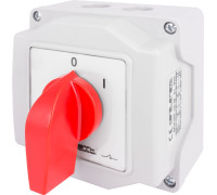 Пакетный переключатель в корпусе, 3p, 0-1, 25А, IP44, LK25/2.211-ОВ/45 TAREL