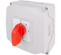 Пакетный переключатель в корпусе, 0-1-2, 63А, IP44, LK63/4.322-ОВ/45 TAREL