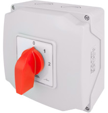 Пакетный переключатель в корпусе, 0-1-2, 63А, IP44, LK63/4.322-ОВ/45 TAREL