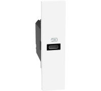 Розетка USB на тип - C 20 Вт/3000мА 1 модуль, белый, Bticino Living Now