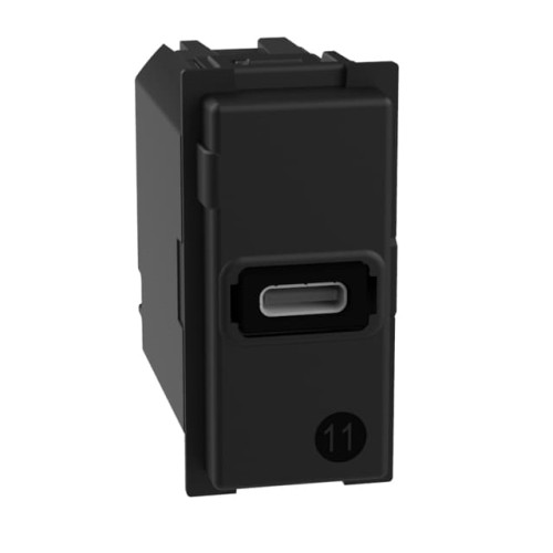Розетка USB на тип - C 20 Вт/3000мА 1 модуль, белый, Bticino Living Now
