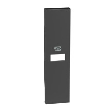 Лицевая панель USB зарядки 1 модуль. черный. Bticino Living Now. KG11C