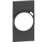 Лицевая панель розетки электрической с USB зарядкой 2К+З/USB 2 модуля. черный. Bticino Living Now. KG63