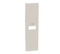 Лицевая панель USB зарядки 1 модуль. песочный. Bticino Living Now. KM11C