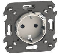 Механизм розетки электрической с USB зарядкой 2R+З/USB тип C ~250В 16А/=5В 1.5А 2 модуля. песочный. Bticino Living Now. KM4141USB