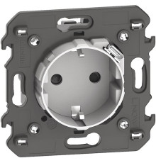 Механизм розетки электрической с USB зарядкой 2R+З/USB тип C ~250В 16А/=5В 1.5А 2 модуля. белый. Bticino Living Now. KW4141USB