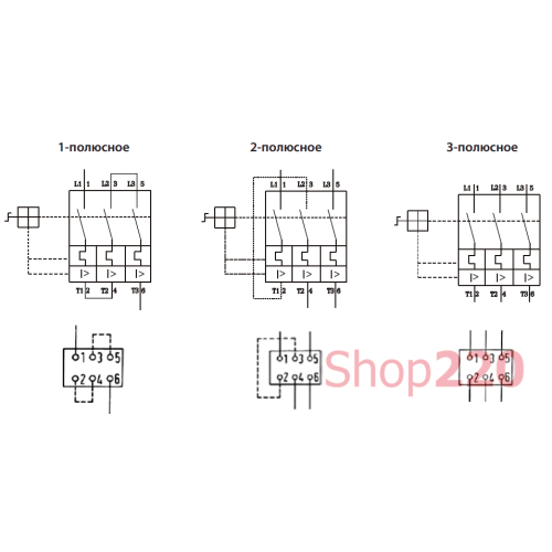 Автомат защиты двигателя 0,16А, MS25-0,16 ETI 4600010