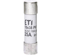 Сверхбыстрый предохранитель CH 10x38 gR 25A 700V (50kA AC) для защиты полупроводников