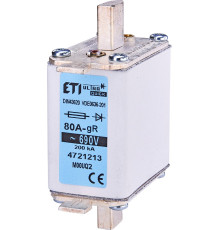 Сверхбыстрый предохранитель M000 UQ2 80A 690V gR (200 kA) для защиты полупроводников