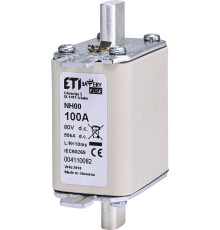 Предохранитель для защиты аккумуляторных батарей 100A 80V DC, NH-00 Battery