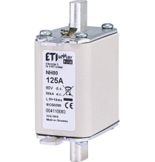 Предохранитель для защиты аккумуляторных батарей 125A 80V DC, NH-00 Battery