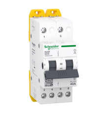 Переключатель ввода резерва 40А, 2 полюса, iSSW Acti9 Schneider Electric
