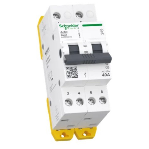 Переключатель ввода резерва 40А, 2 полюса, iSSW Acti9 Schneider Electric A9SCO240