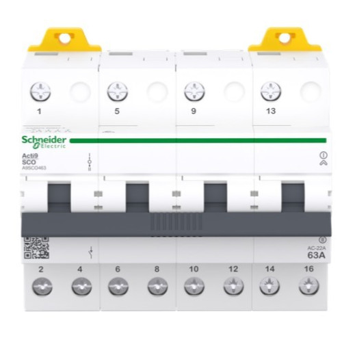 Переключатель ввода резерва 63А, 4 полюса, iSSW Acti9 Schneider Electric A9SCO463