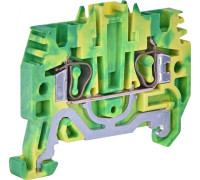Клемма пружинная заземляющая ESP-HTE.2 (2,5 мм кв, желто-зеленый)