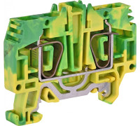 Клемма пружинная заземляющая ESP-HTE.6 (6 мм кв, желто-зеленый)